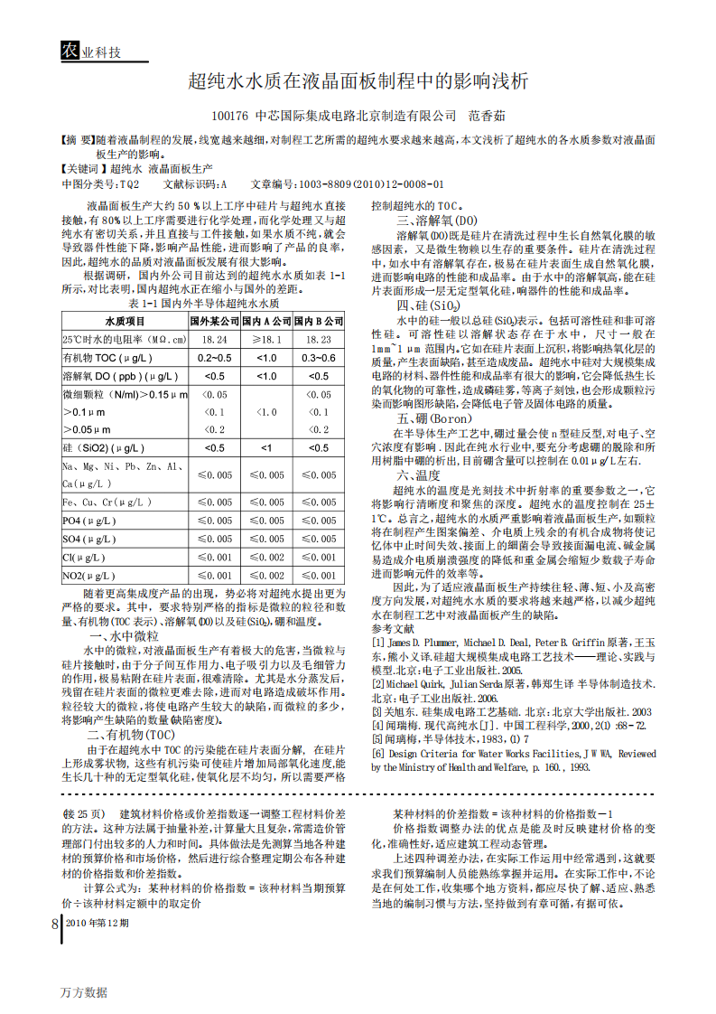 超純水水質在液晶面板制程中的影響淺析_00.png